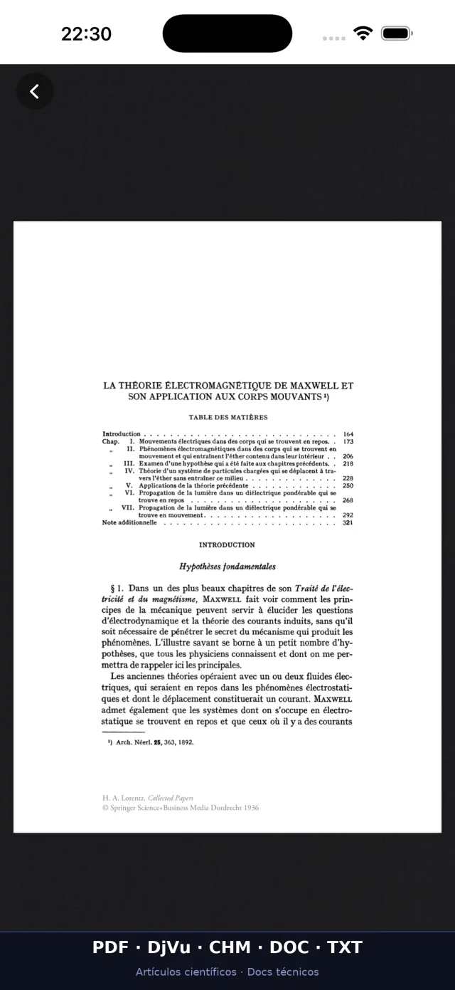 Captura de pantalla de UniReader