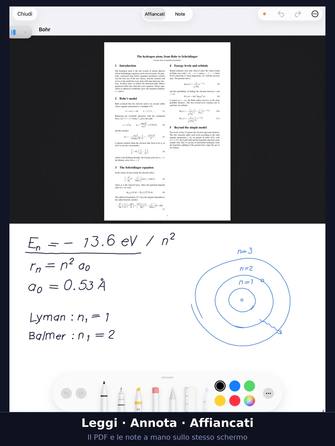 Schermata di UniReader